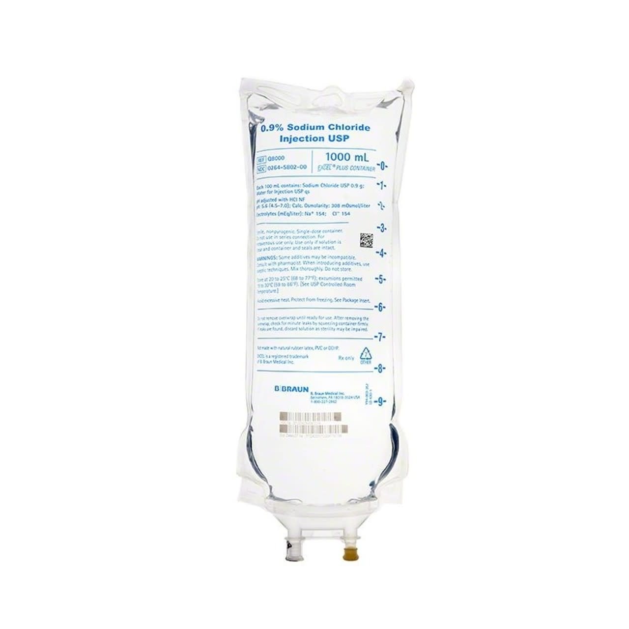 B Braun B Braun Normal Saline 0.9% Sodium Chloride Injection USP
