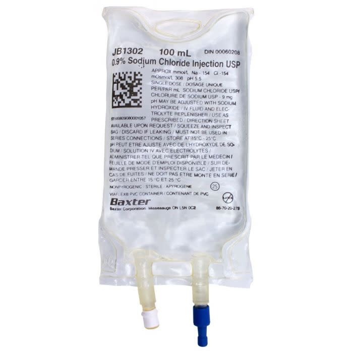 BX-Baxter Baxter Normal Saline 0.9% Sodium Chloride Injection Solution USP IV/Case