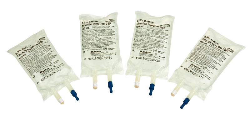 BX-Baxter Baxter Normal Saline 0.9% Sodium Chloride Injection Solution USP IV/Case