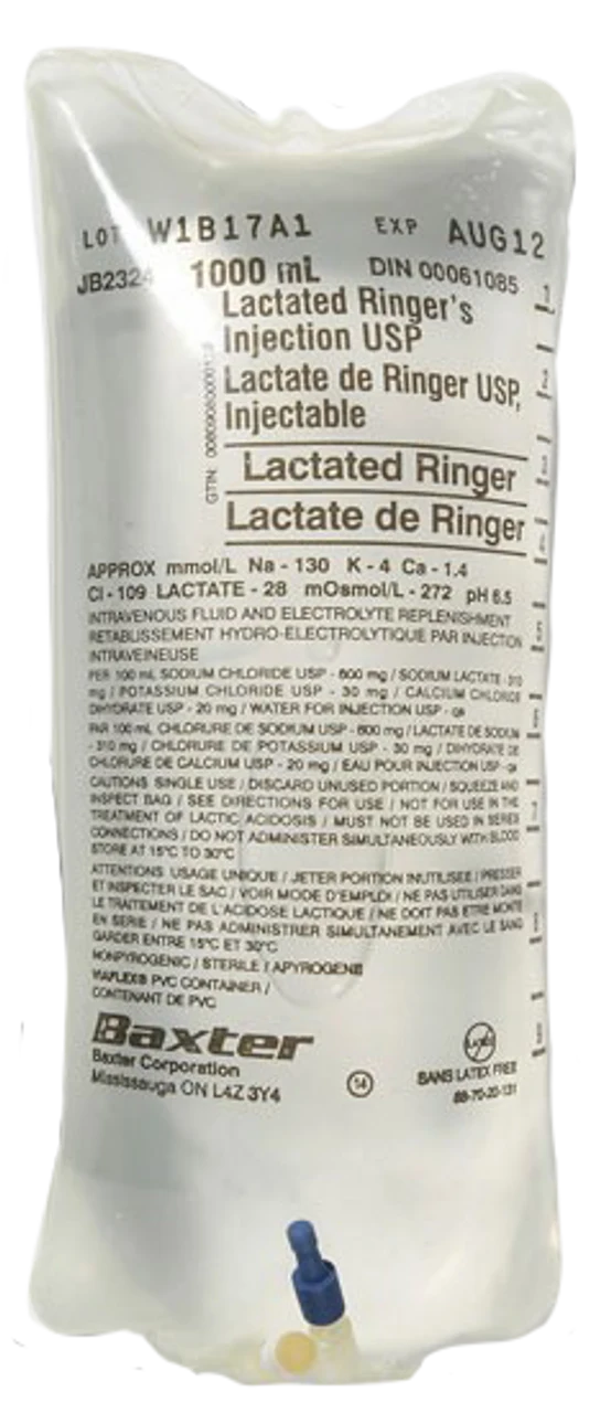 BX-Baxter Baxter Lactated Ringer's Injection IV Solution USP
