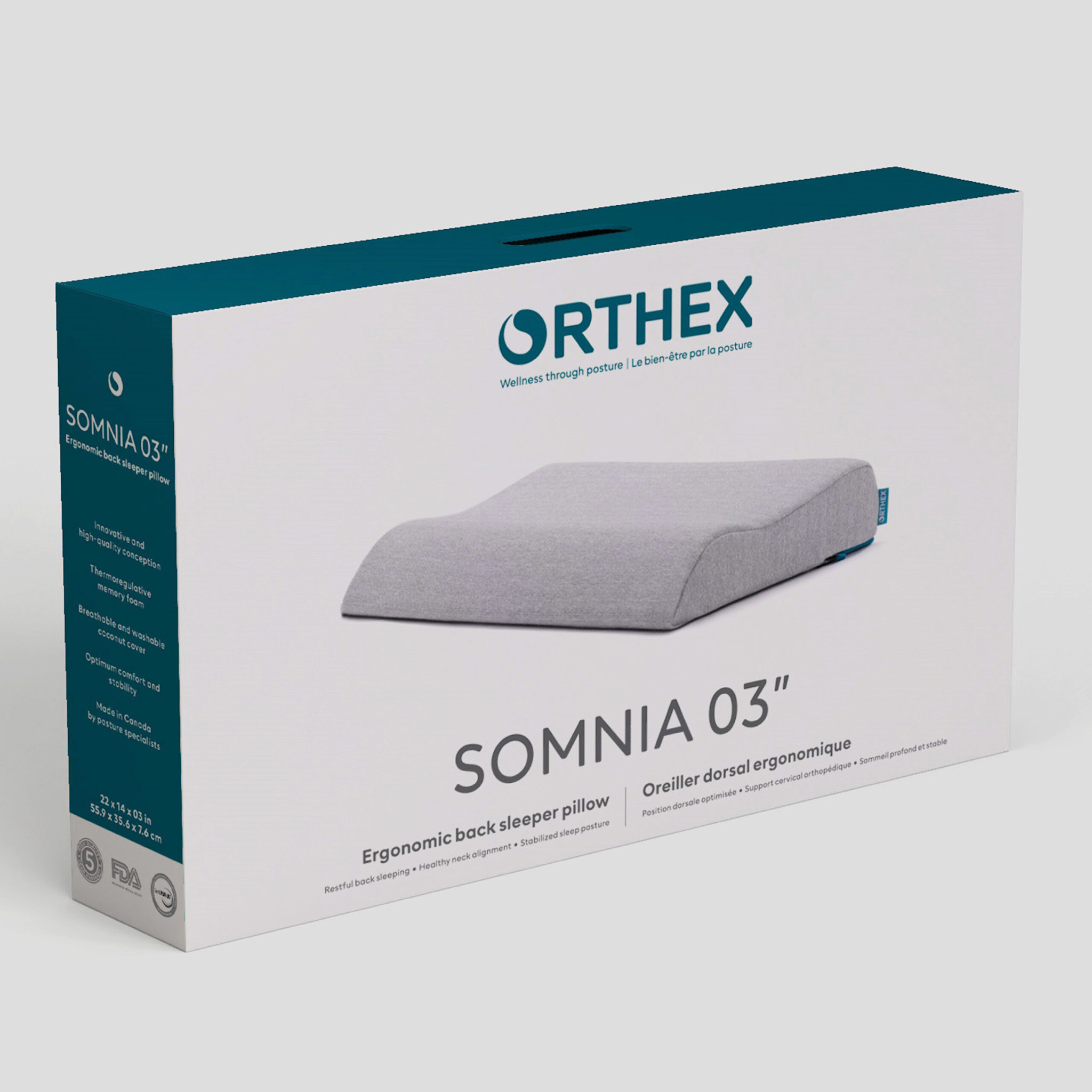 Orthex Orthex Somnia 03" Back Sleeping Pillow