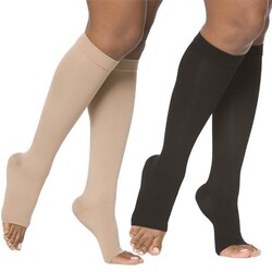SIGVARIS Essential Opaque Knee High 20-30mmHg Open Toe