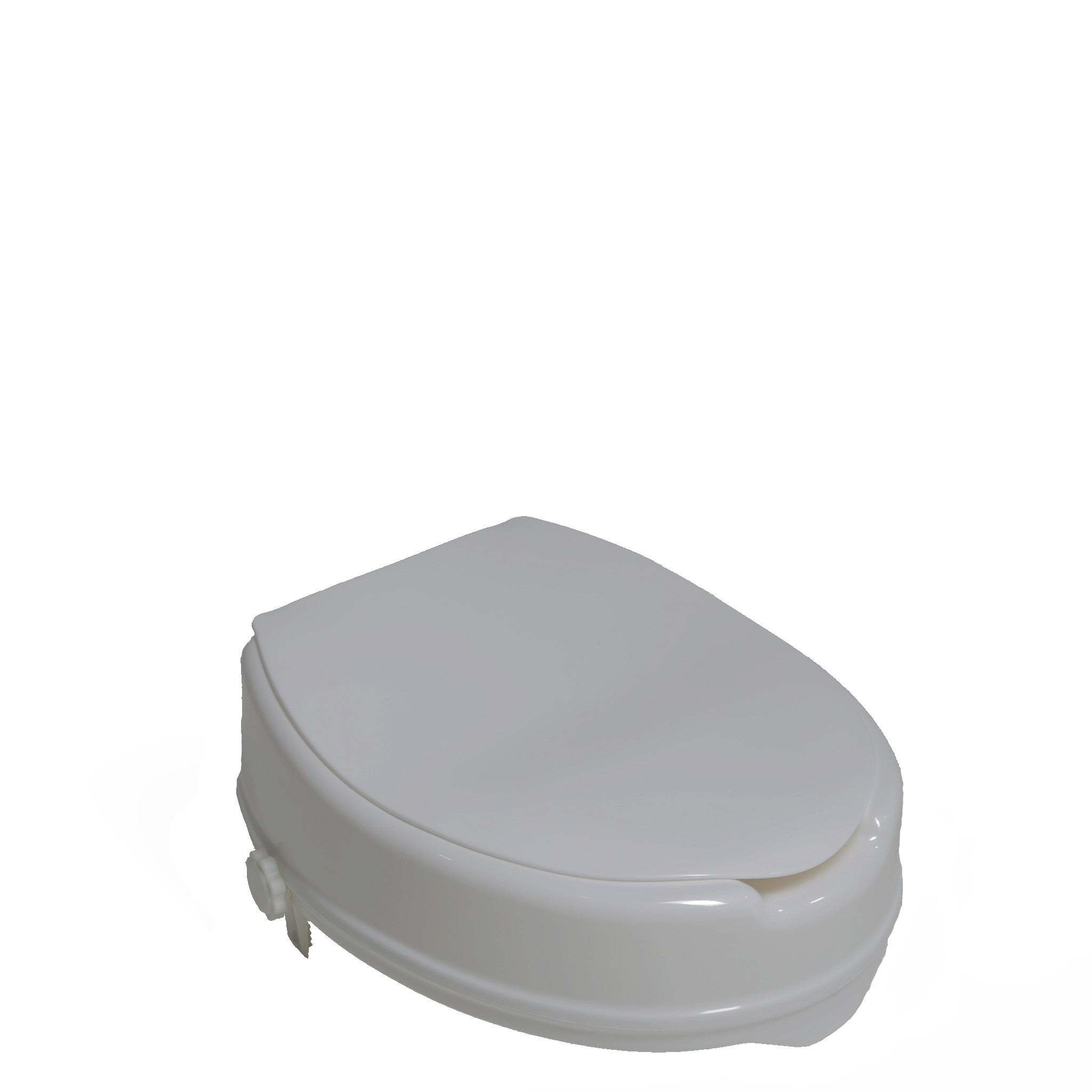PCP-PCP Medical PCP Molded Raised Toilet Seat with Lid Height 4" for Elongated