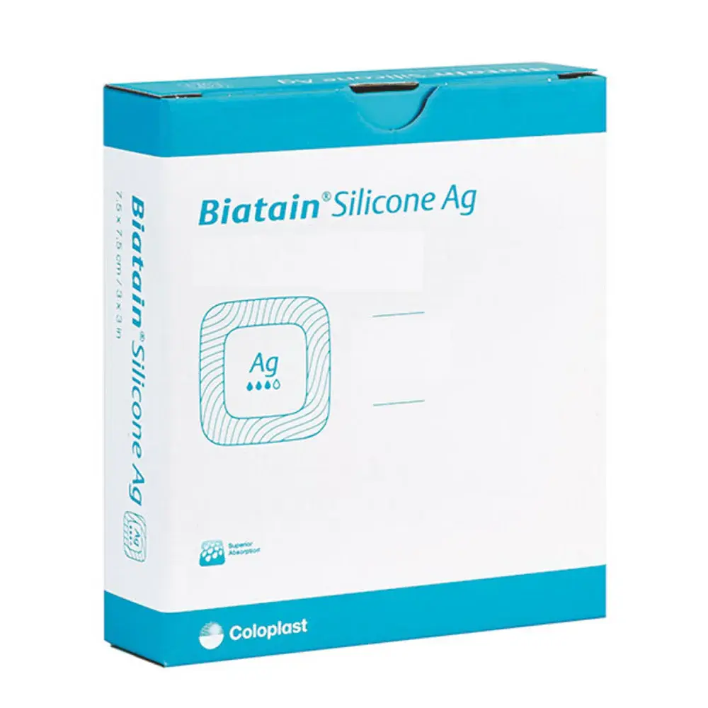 COL-Coloplast Coloplast Biatain Silicone Ag Antimicrobial Foam Dressing (5/bx)