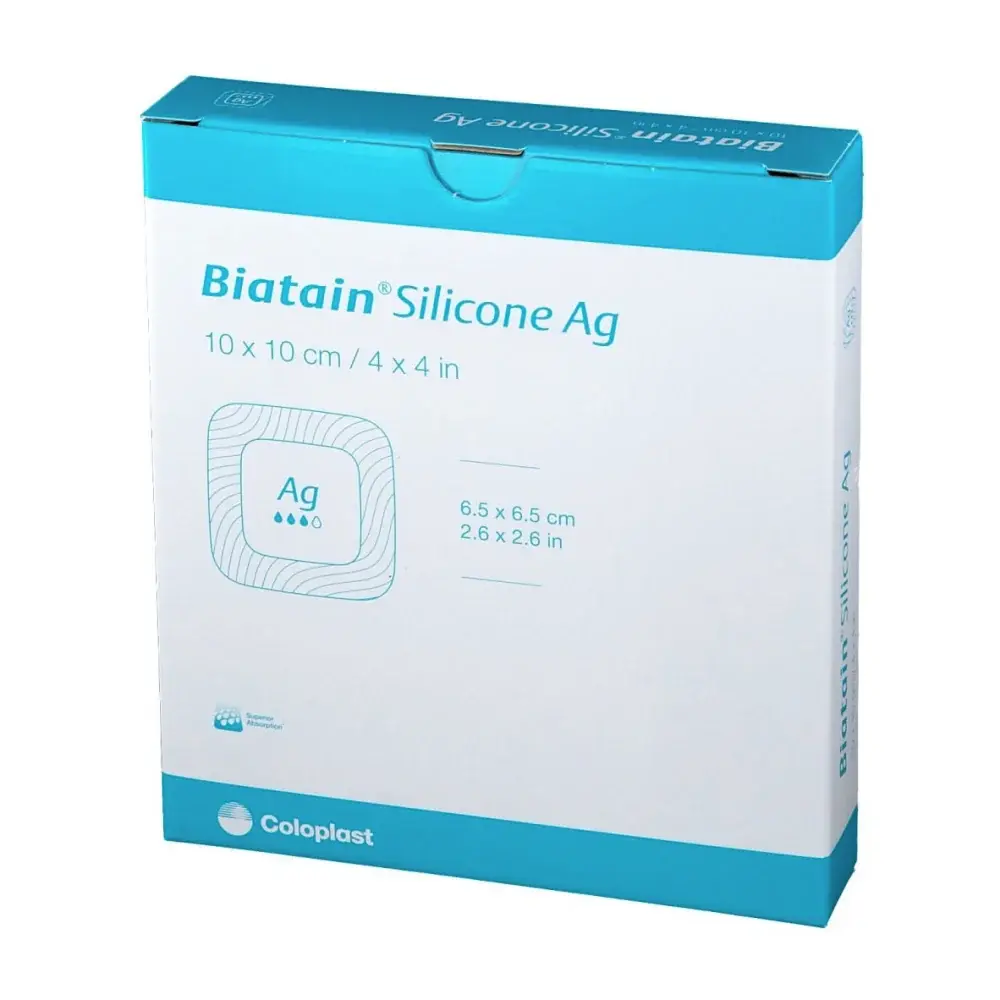 COL-Coloplast Coloplast Biatain Silicone Ag Antimicrobial Foam Dressing (5/bx)