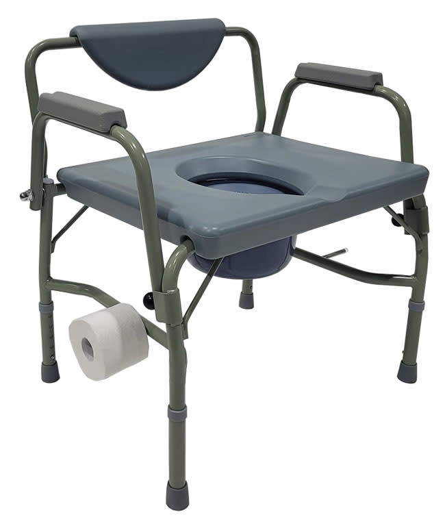 MOBB - MOBB Heavy Duty Steel Commode 500lbs with Padded arms