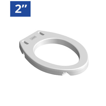 MOBB - MOBB 2" Raised Toilet Seat Weight Limit 300lbs