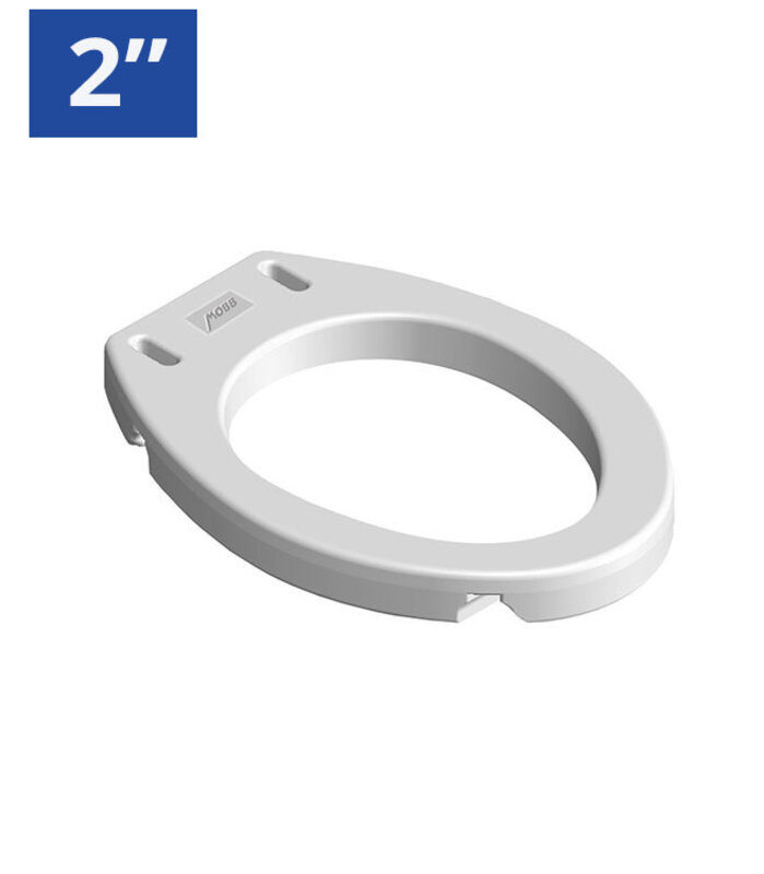MOBB - MOBB 2" Raised Toilet Seat Weight Limit 300lbs