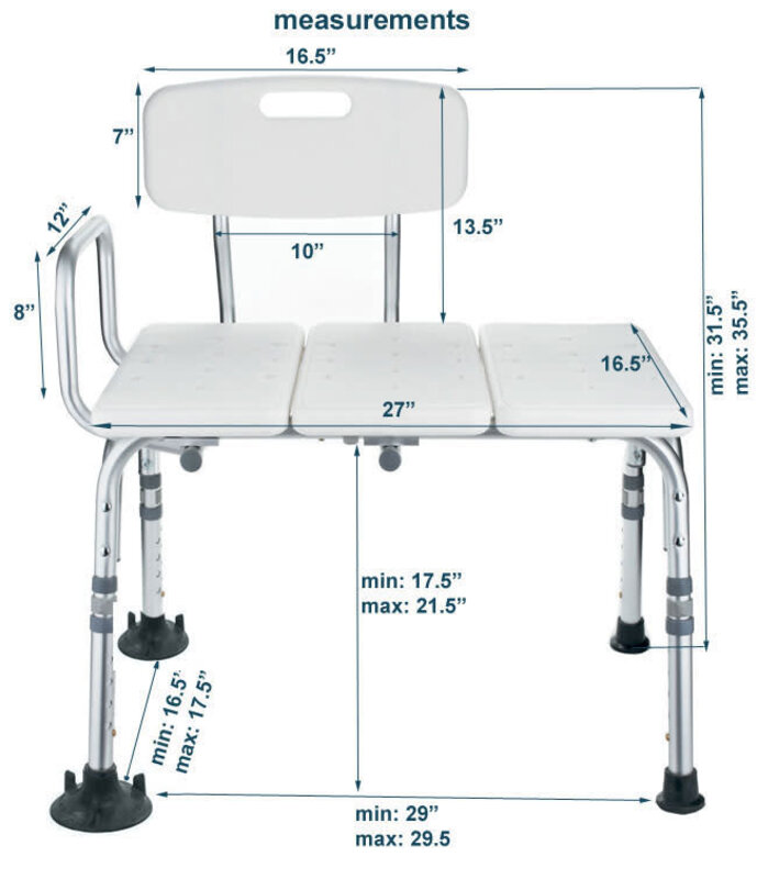 MOBB - MOBB Transfer Bath Bench with Curtain Control