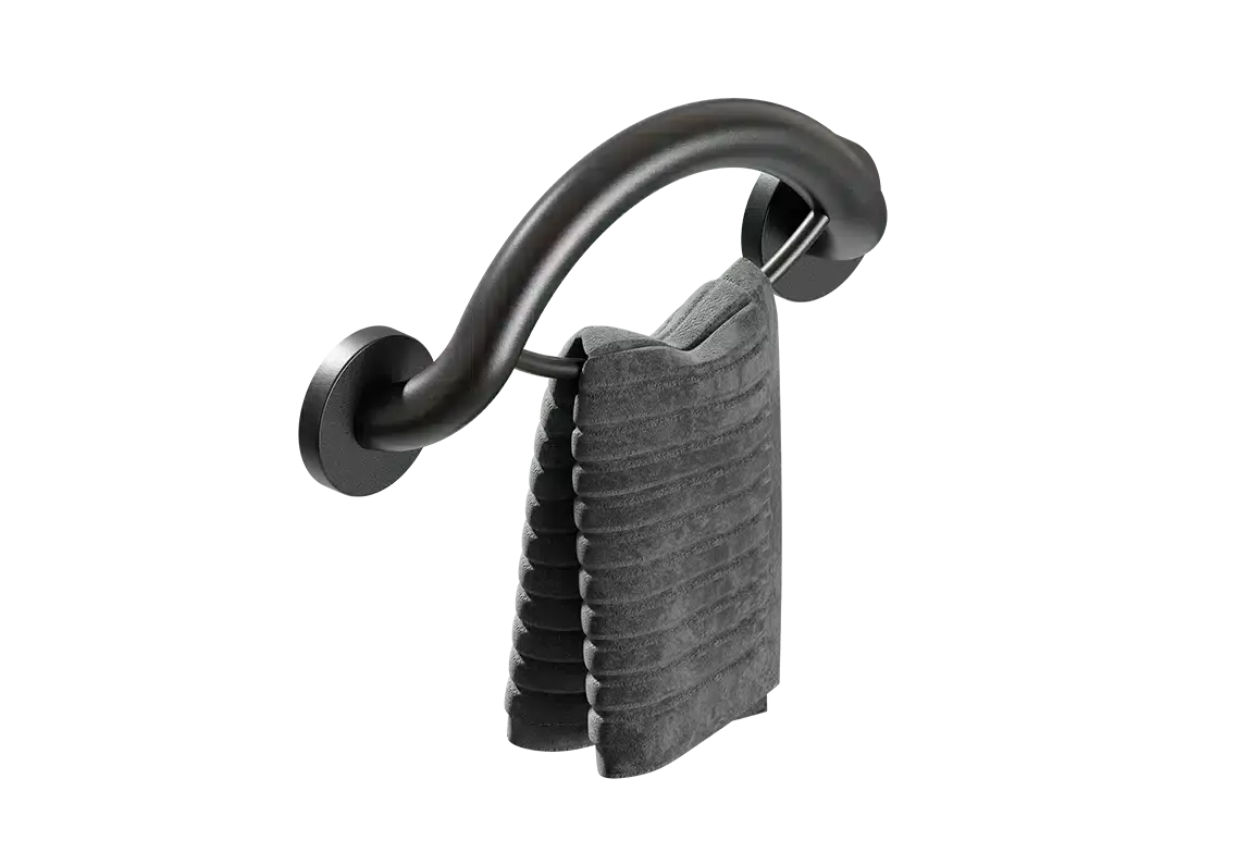 HEP-Healthcare Plus PLUS Towel Ring + Grab Bar