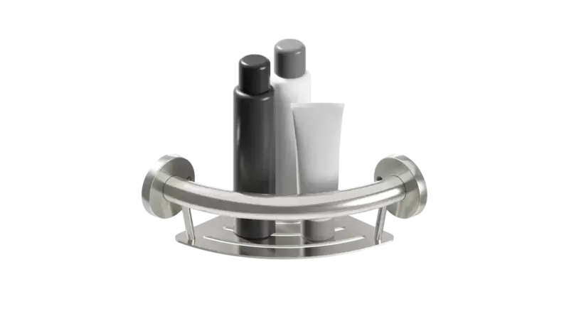HEP-Healthcare Plus PLUS Corner Shelf + Grab Bar