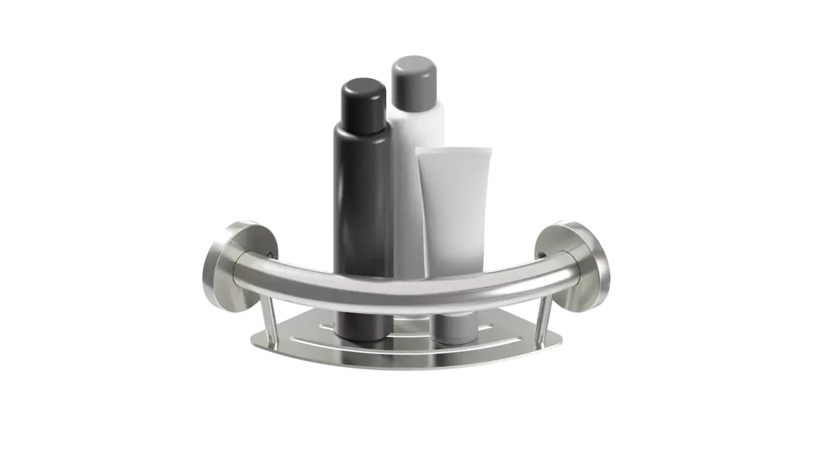HEP-Healthcare Plus PLUS Corner Shelf + Grab Bar