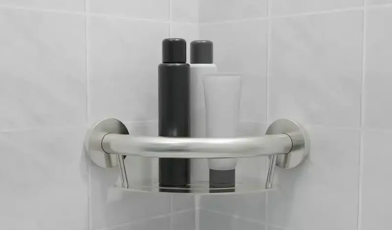 HEP-Healthcare Plus PLUS Corner Shelf + Grab Bar