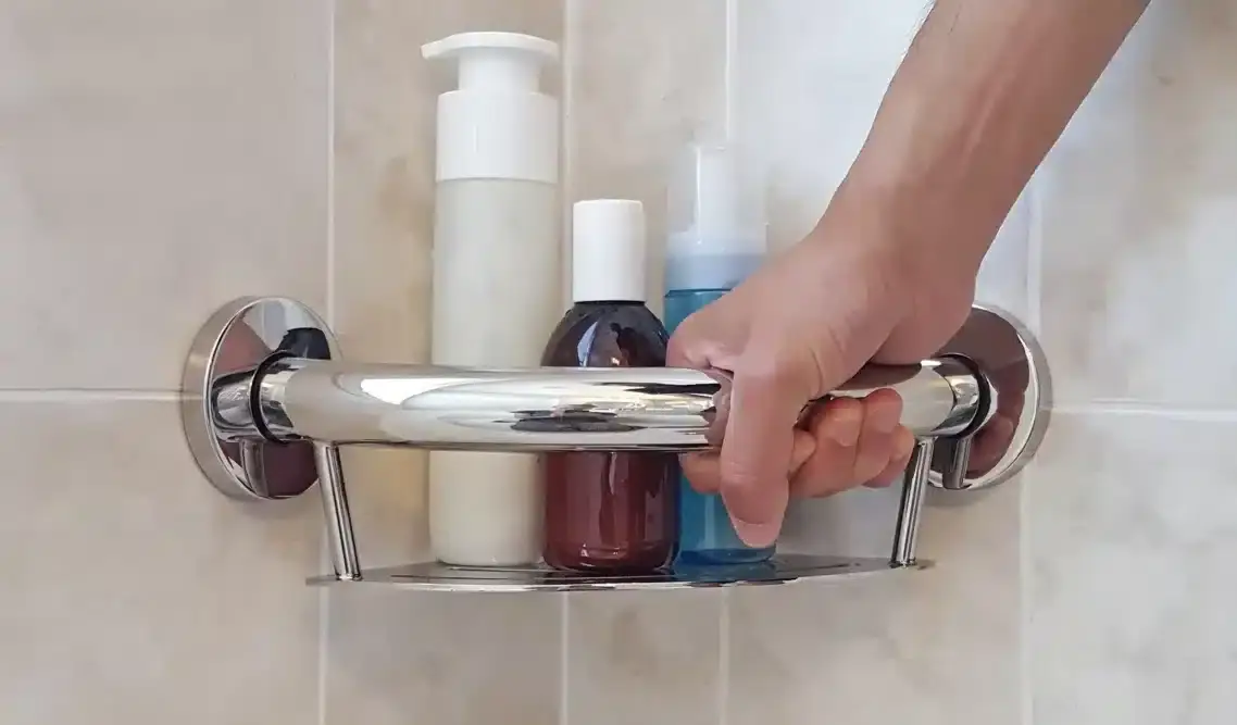 HEP-Healthcare Plus PLUS Corner Shelf + Grab Bar