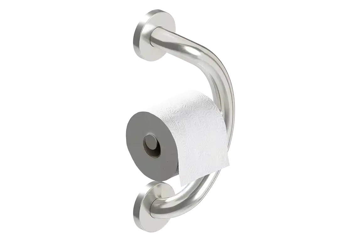 HEP-Healthcare Plus PLUS Toilet Paper Holder + Grab Bar
