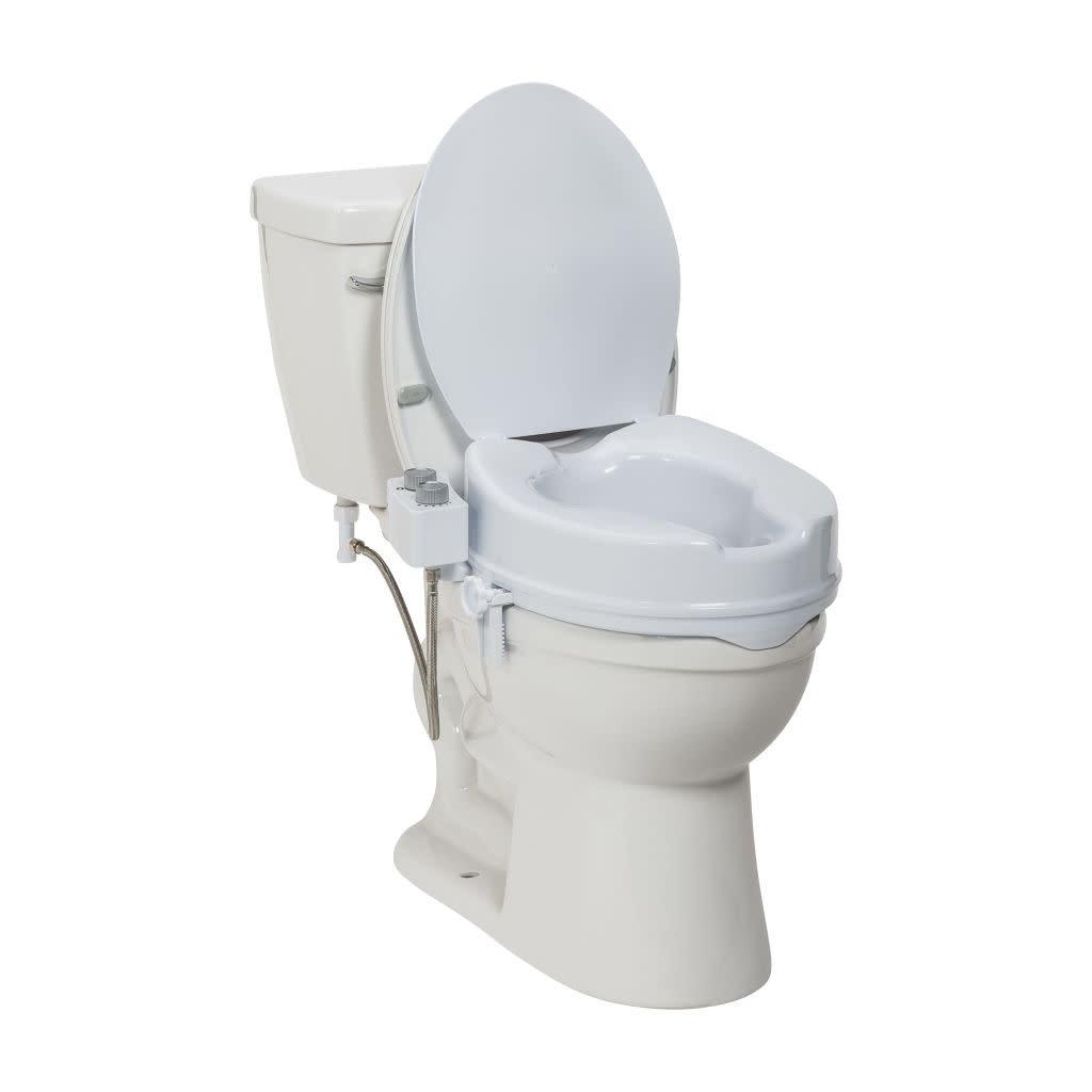 DRV-Drive Medical PreserveTech Raised Toilet Seat with Bidet Ambient 400lbs