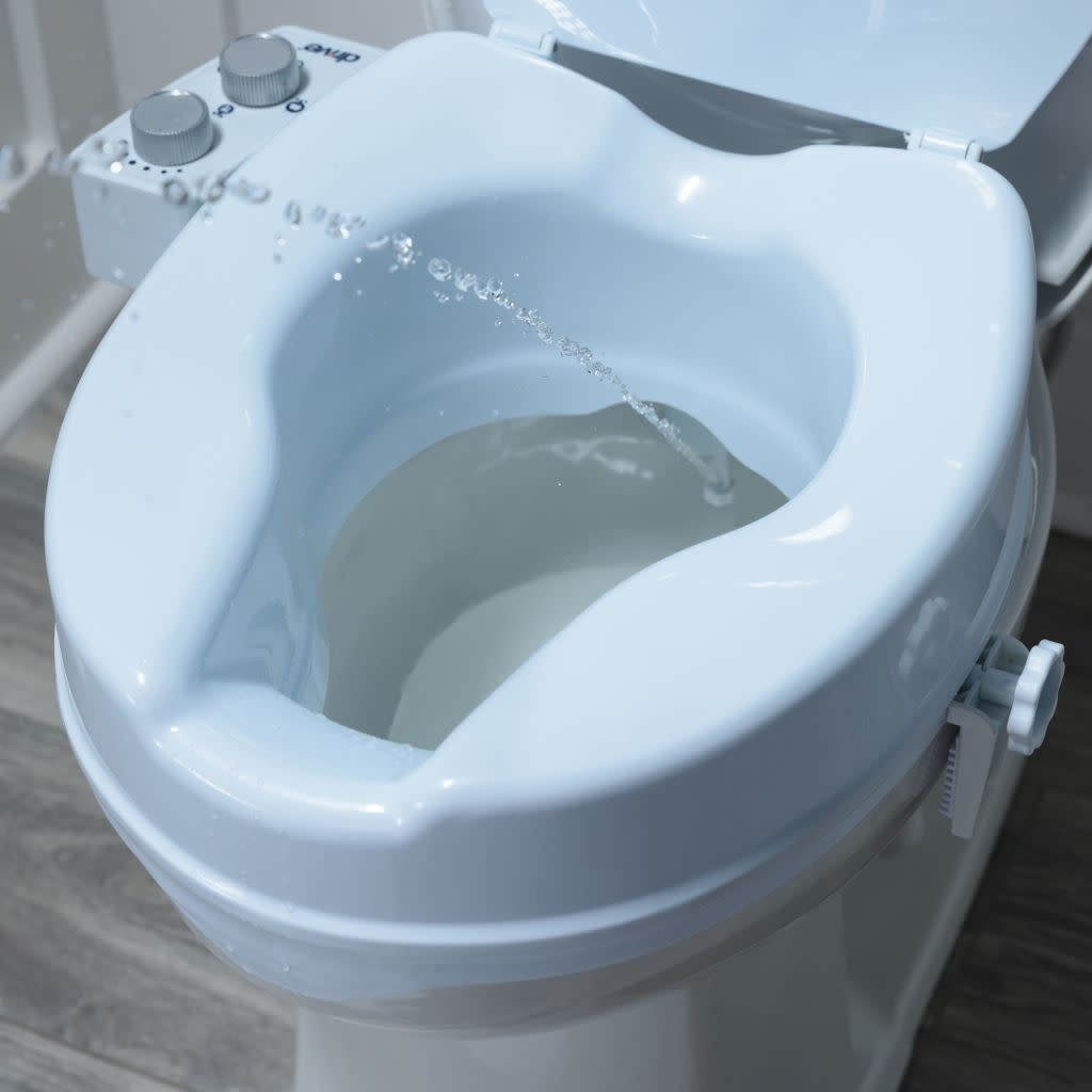 DRV-Drive Medical PreserveTech Raised Toilet Seat with Bidet Ambient 400lbs