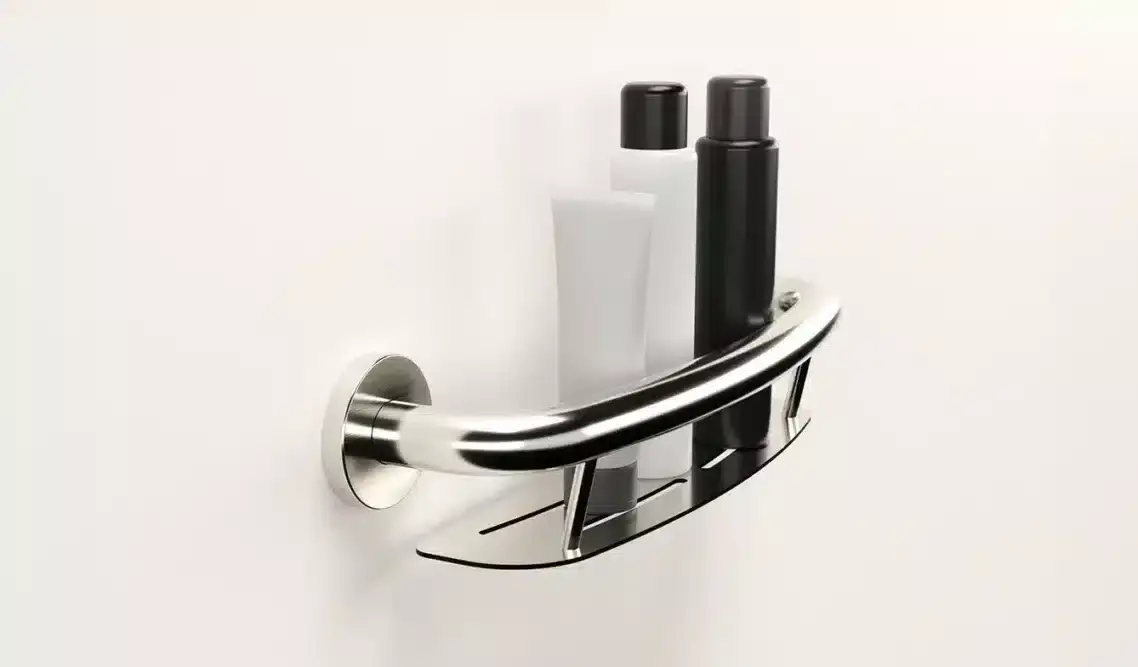 HEP-Healthcare Plus PLUS Shampoo Shelf + Grab Bar