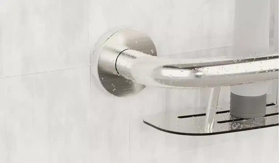 HEP-Healthcare Plus PLUS Shampoo Shelf + Grab Bar