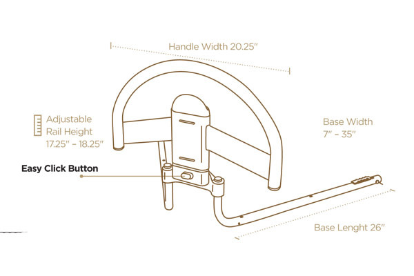 STN-Stander Stander Freedom Click Bed Handle