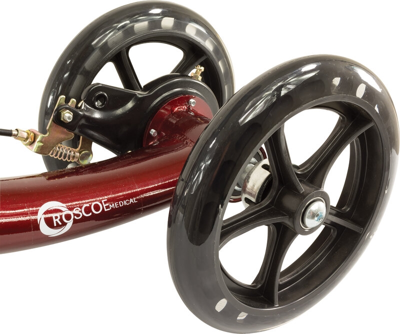 ROSCOE ROSCOE Knee Scooter padded knee 8 Hole platform with Basket Weight Capacity 350lb
