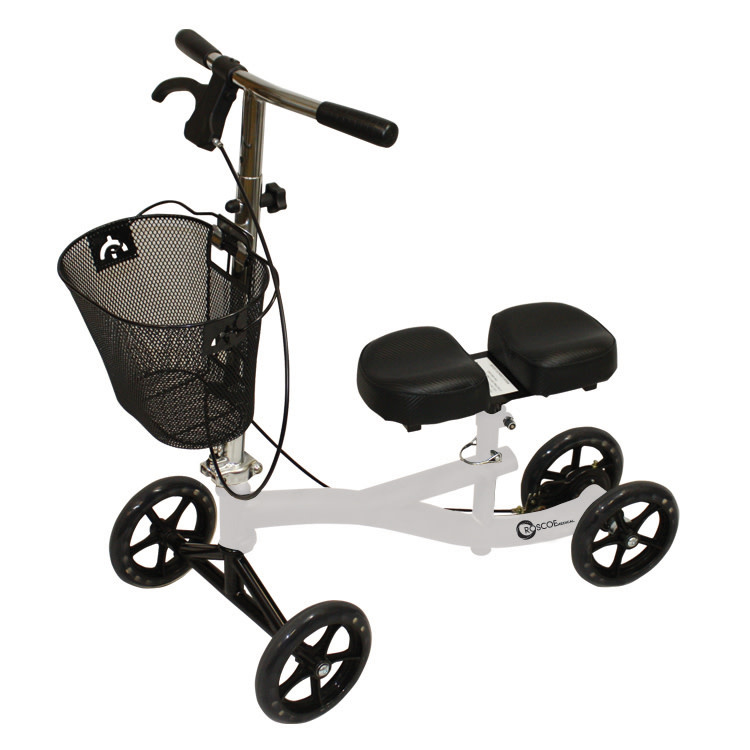 ROSCOE ROSCOE Knee Scooter padded knee 8 Hole platform with Basket Weight Capacity 350lb