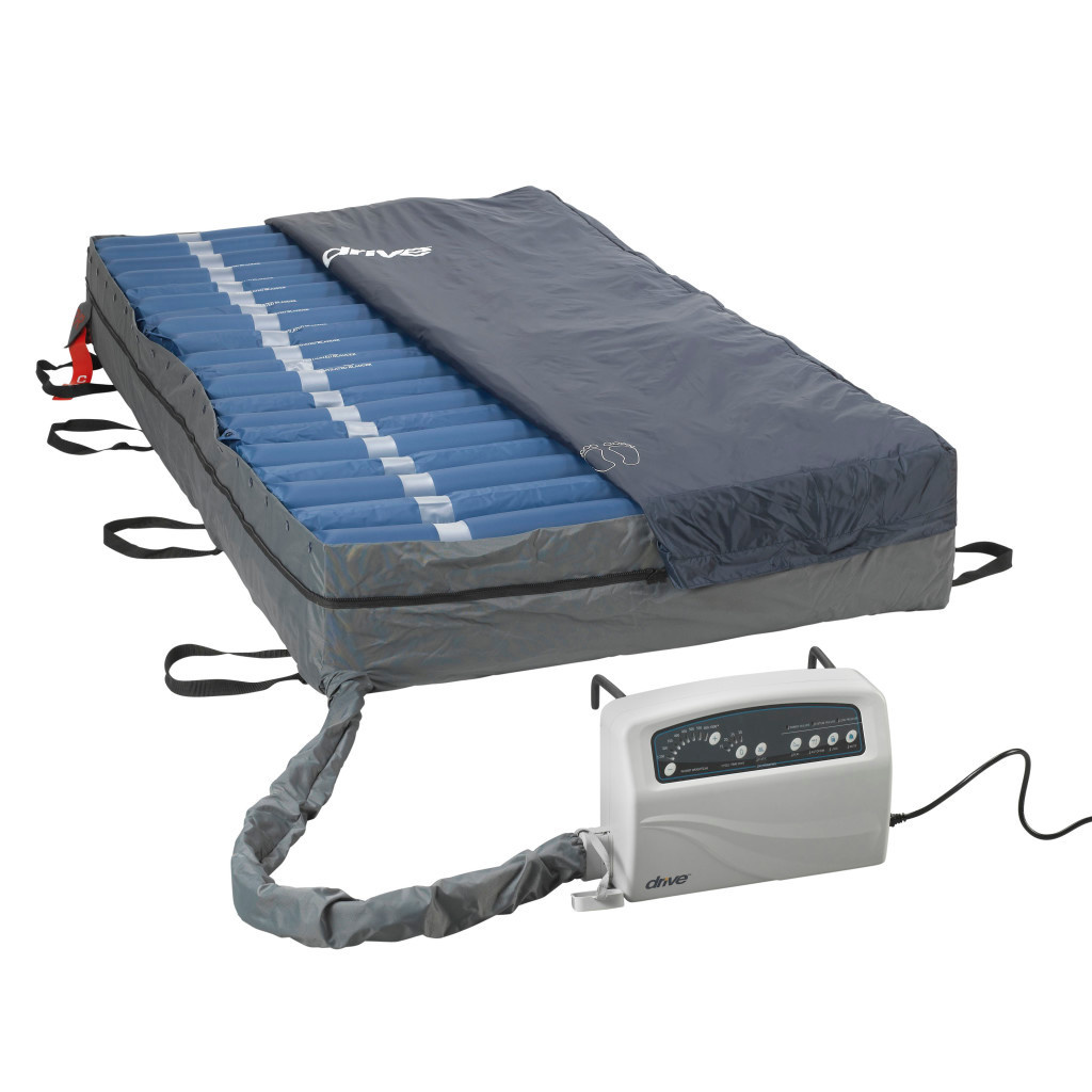 DRV-Drive Medical Med-Aire Plus 10" Bariatric Alternating Pressure and Low Air Loss Mattress Replacement System