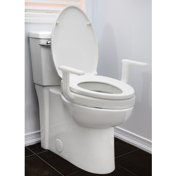 MOBB 2" Raised Toilet Seat w/Handles Weight Limit 300lbs