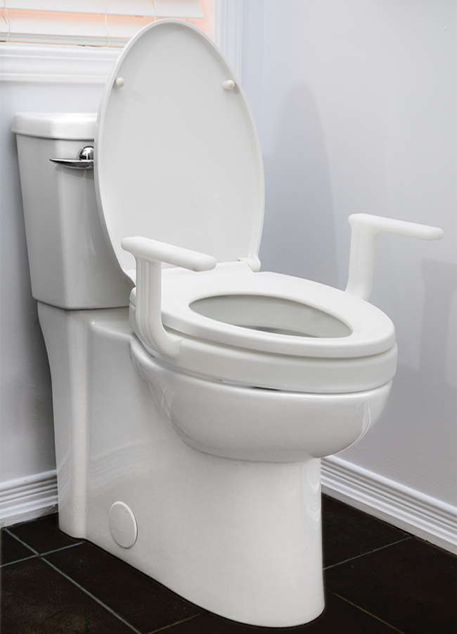MOBB - MOBB 2" Raised Toilet Seat w/Handles Weight Limit 300lbs