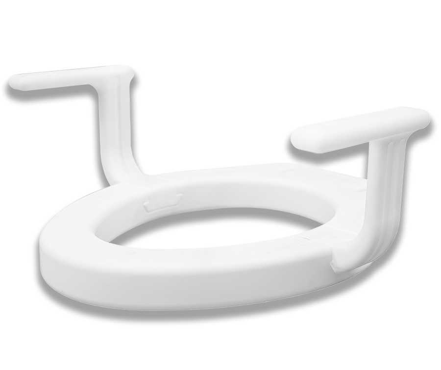 MOBB - MOBB 2" Raised Toilet Seat w/Handles Weight Limit 300lbs