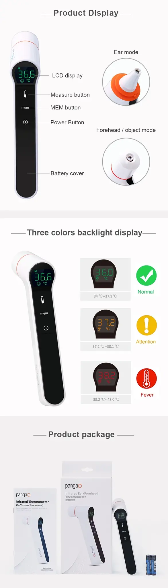 Smart Sensor Non-Contact Infrared Thermometer