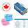 DNT-DENT-X Dent-X Made in Canada Disposable Face Mask 3 Ply ASTM Level 3 Adult 50/bx