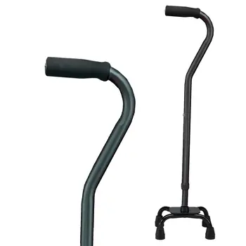 Carex Carex Small Base Designer Quad Cane Black 300lbs