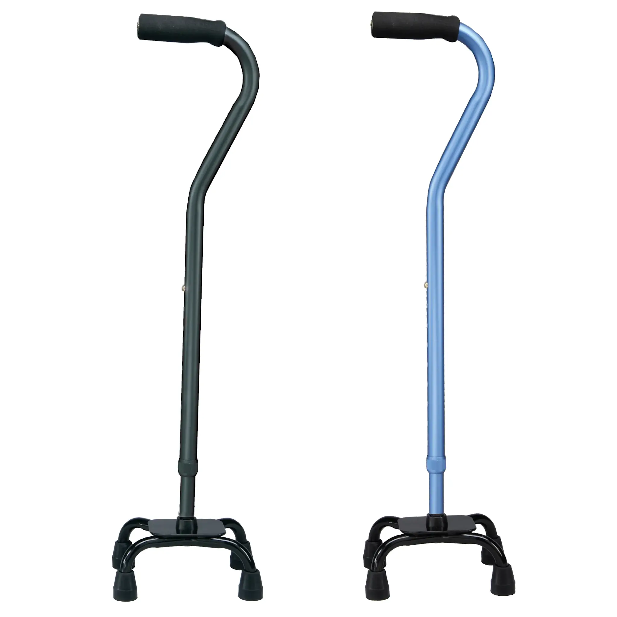 CRX-Carex Carex Small Base Designer Quad Cane Black 300lbs