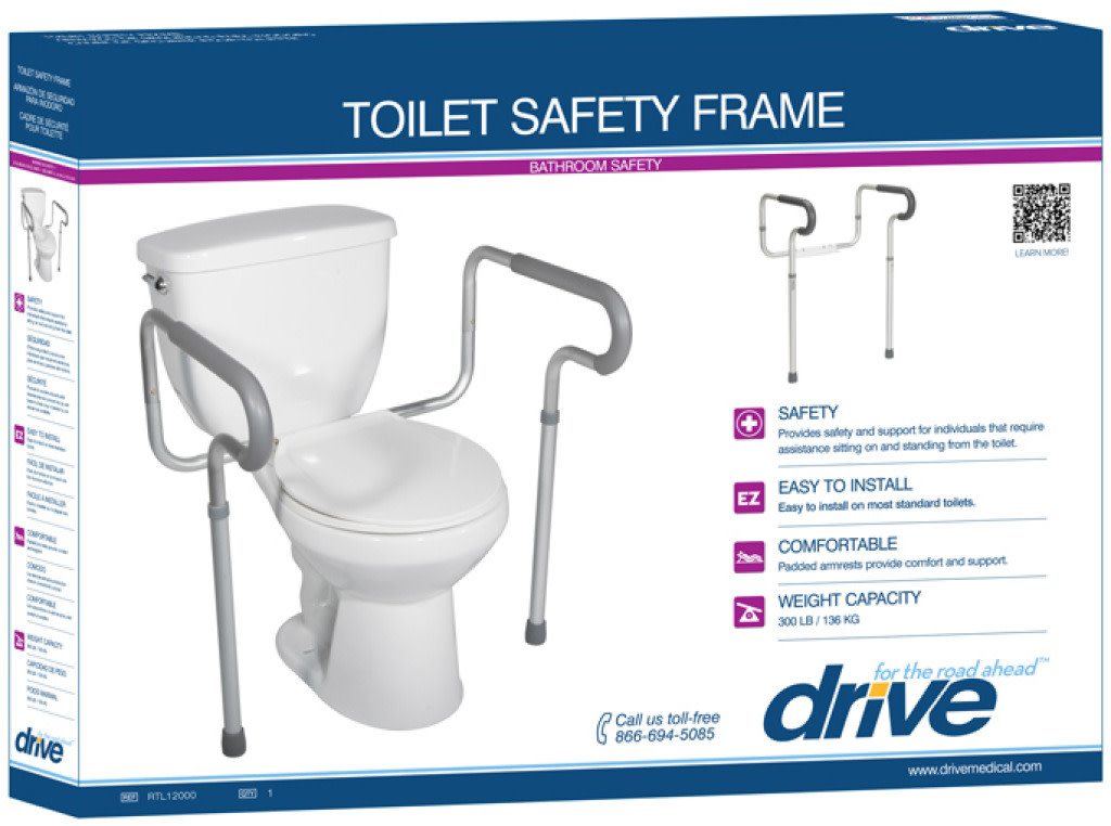 DRV-Drive Medical Drive Padded Toilet Safety Frame