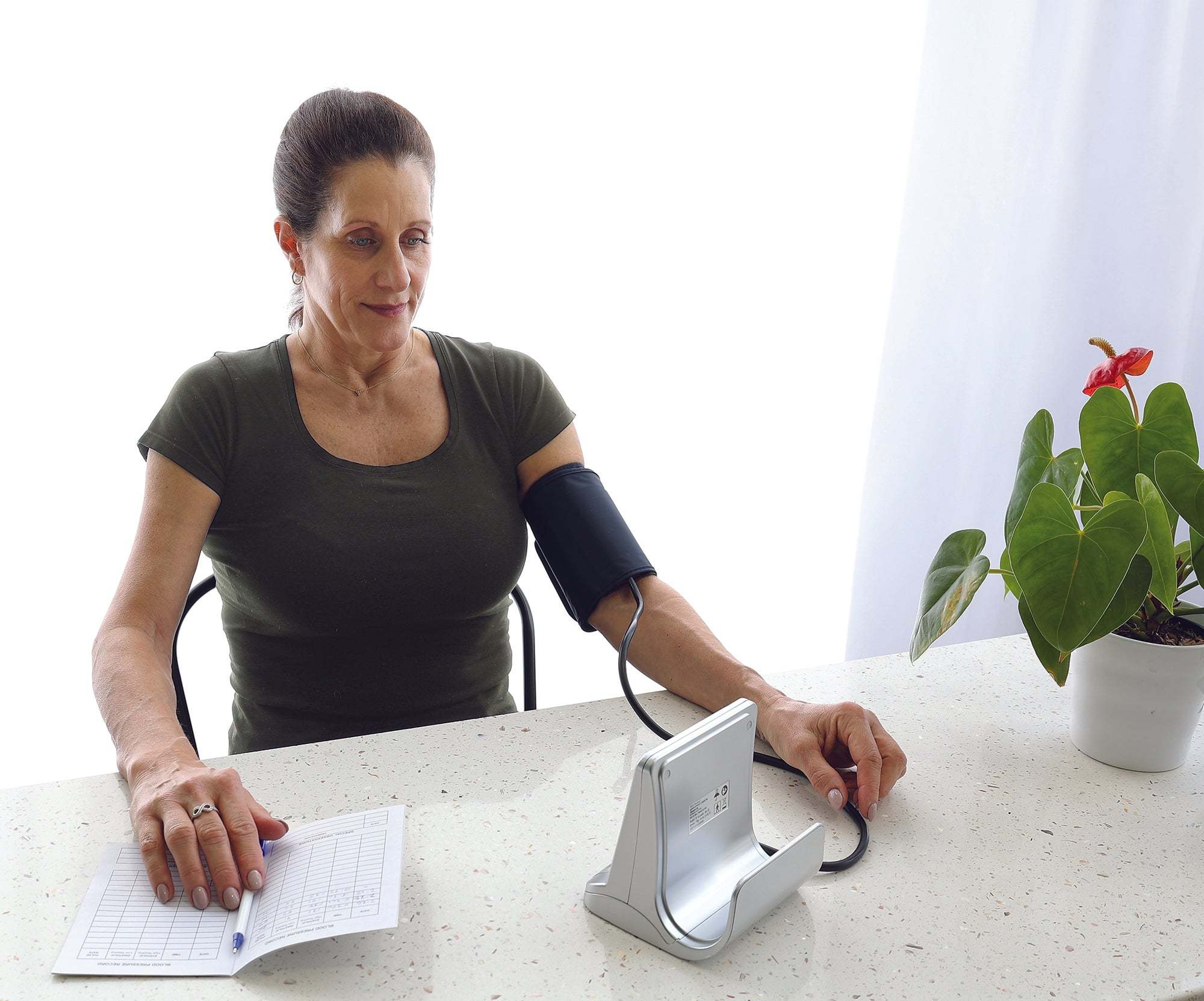 BOS-BIOS Bios Premium Large Screen Blood Pressure Monitor with FREE Wide Range Cuff & Log Book