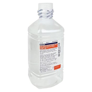 Baxter Normal Saline (Sodium Chloride) 0.9% For Irrigation Bottle 1000ml 12/Bx