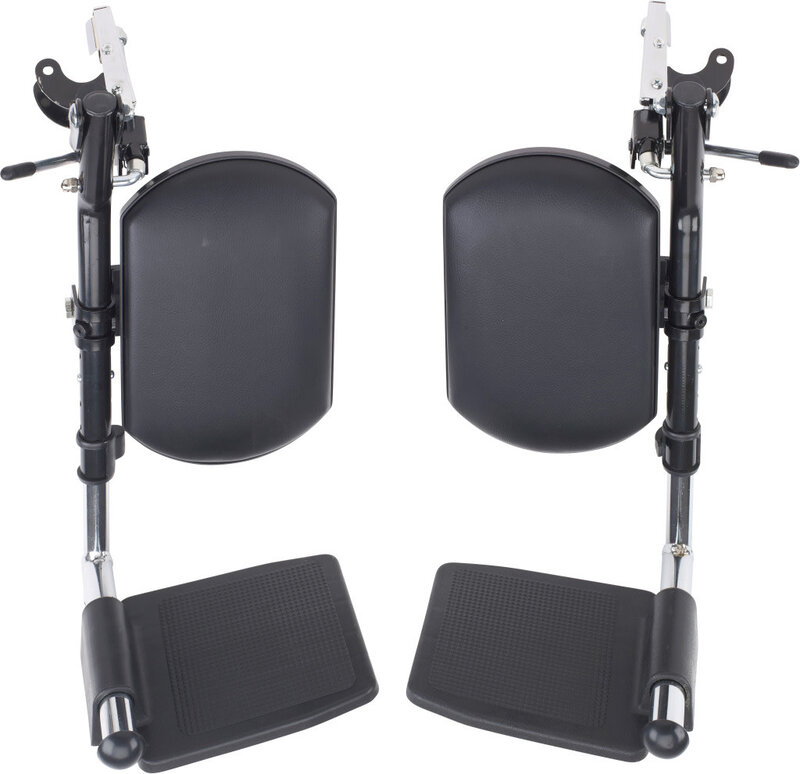 DRV-Drive Medical Replacement Swing-away Elevating Leg rests -Black