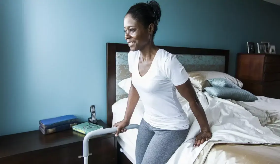 HCP-HealthCraft Products Healthcraft Smart Rail Pivoting Bed Rail 300lbs Capacity