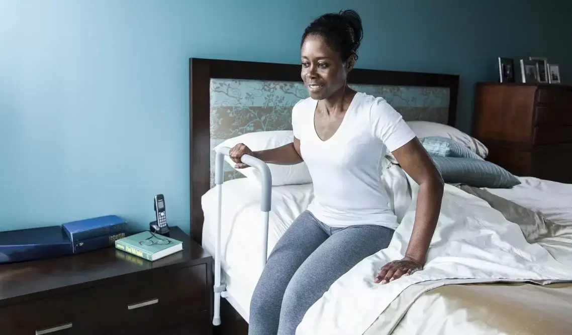 HCP-HealthCraft Products Healthcraft Smart Rail Pivoting Bed Rail 300lbs Capacity