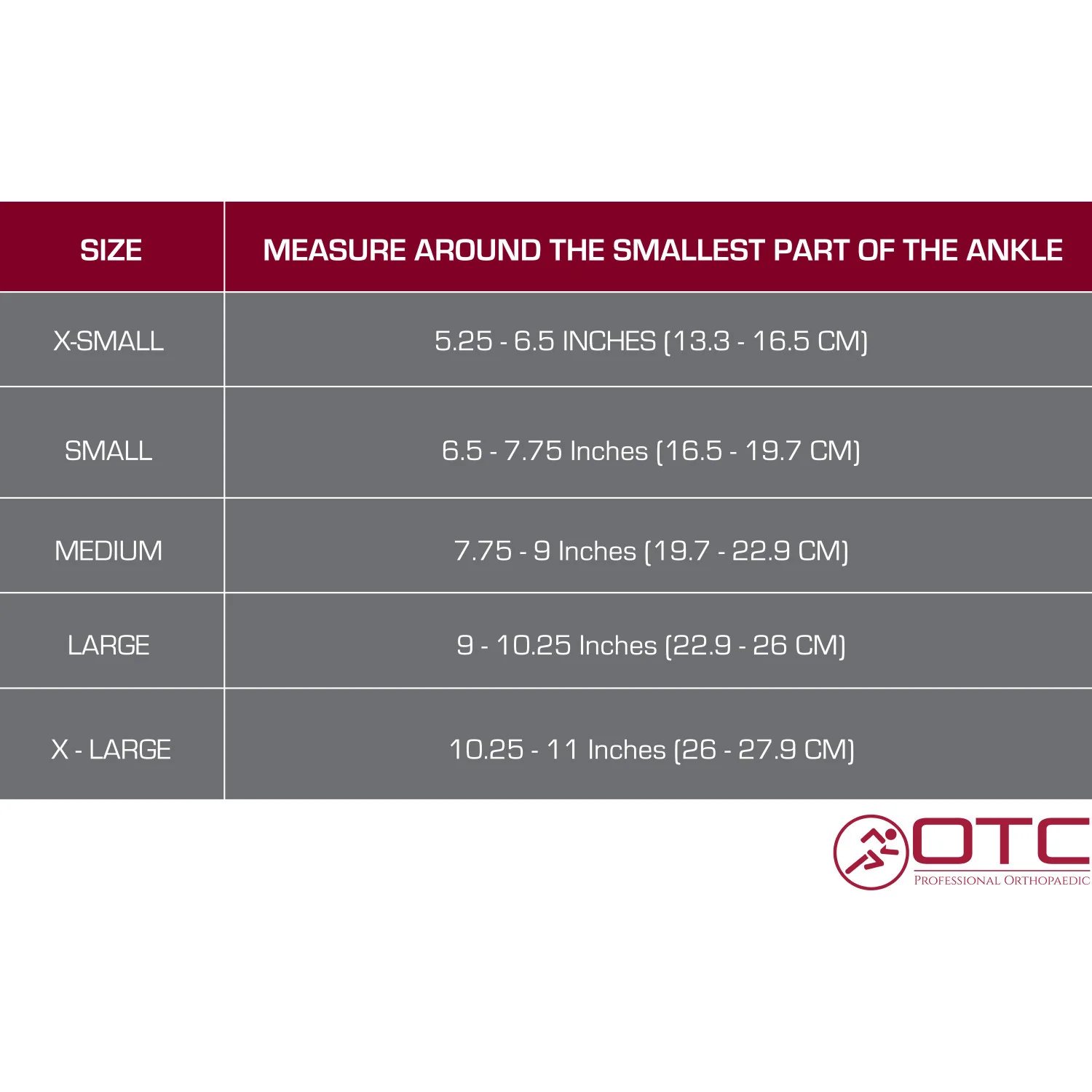 OTC - Airway Surgical Canvas Ankle Splint