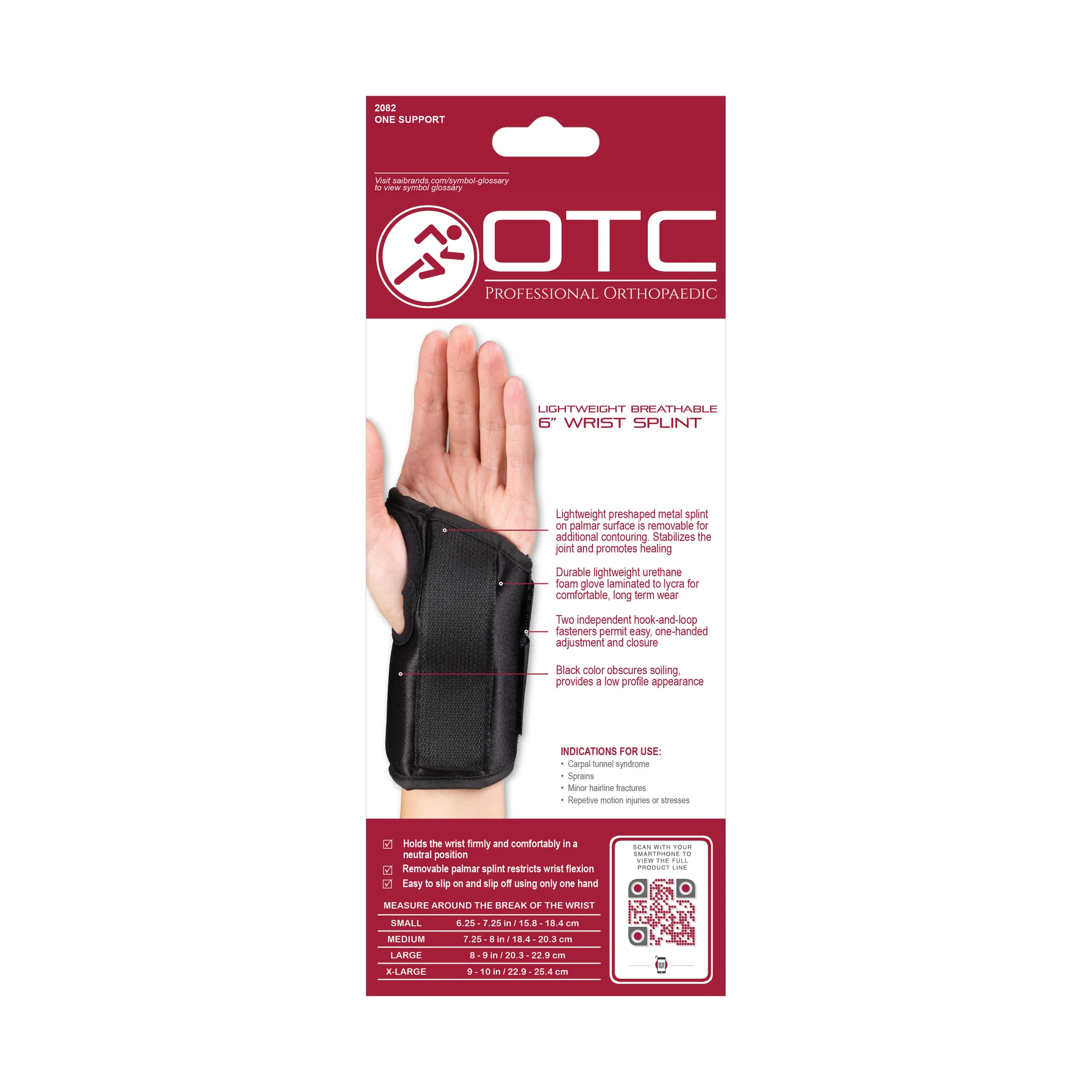 OTC - Airway Surgical 6" Wrist Splint
