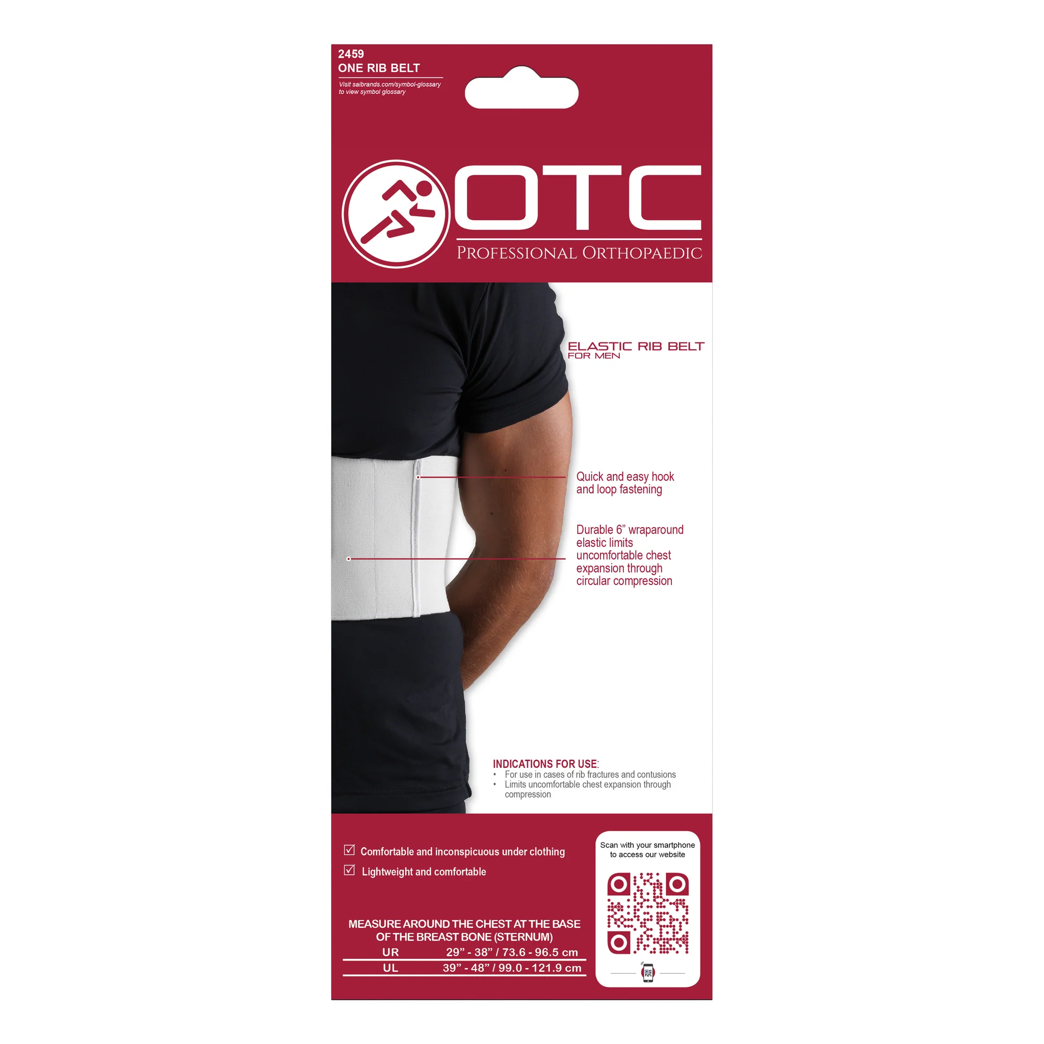OTC - Airway Surgical Elastic Rib Belt For Men