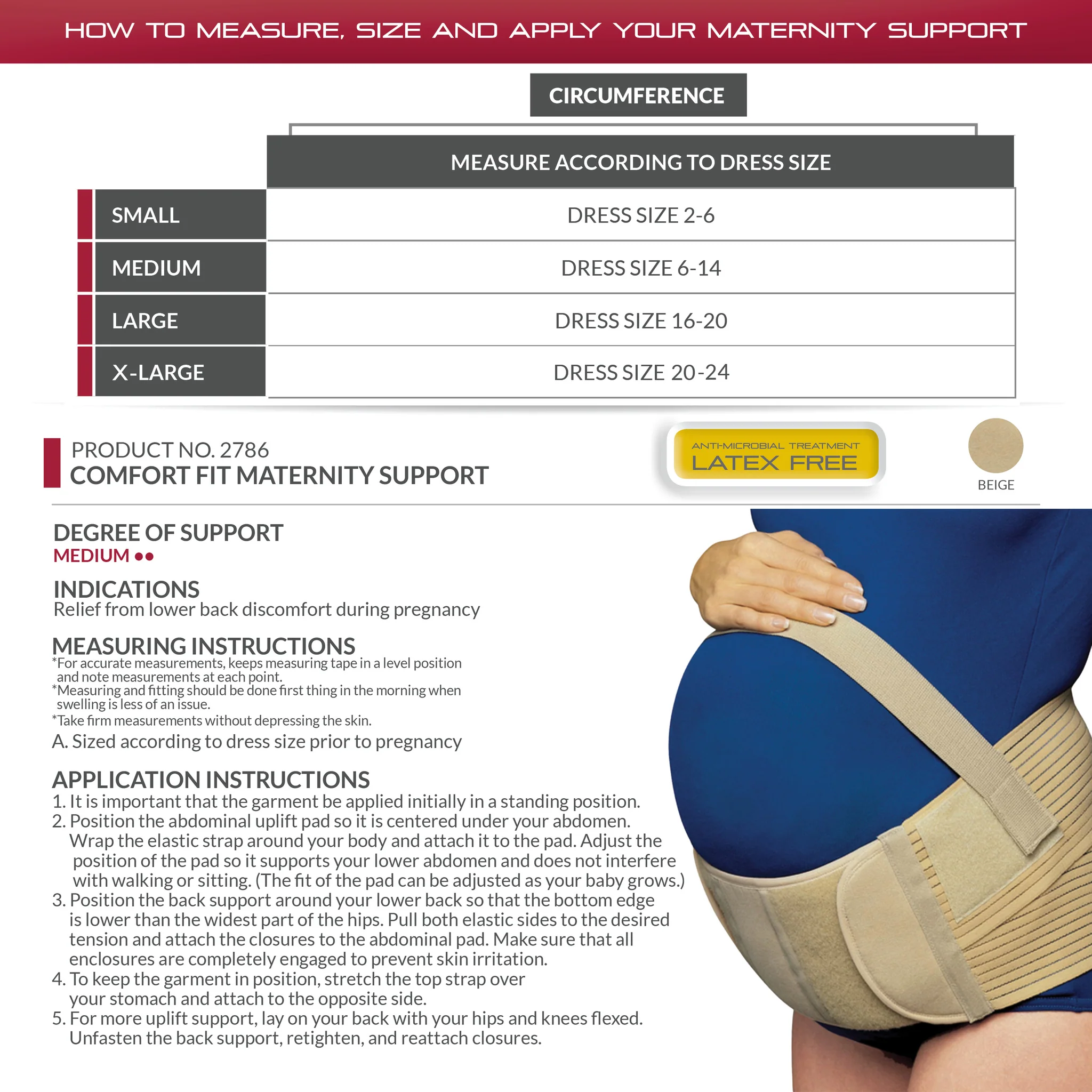 OTC - Airway Surgical Comfort Fit Maternity Support
