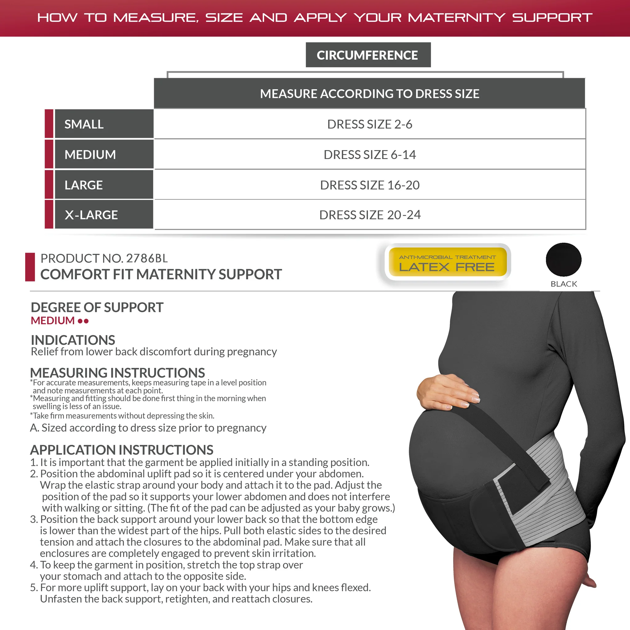 OTC - Airway Surgical Comfort Fit Maternity Support