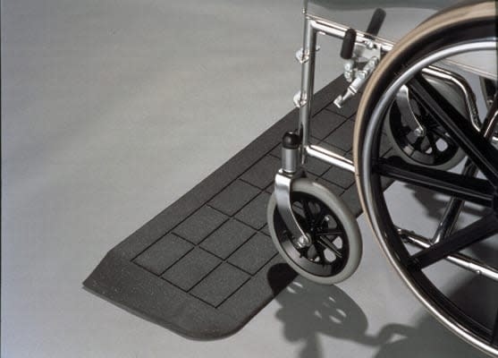PVI-Prairie View Industries Threshold wheelchair and Scooter Rubber Anti-Slip Ramp
