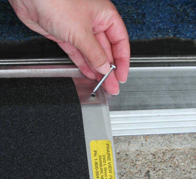 PVI-Prairie View Industries PVI Threshold wheelchair and Scooter Aluminum Anti-Slip Ramp
