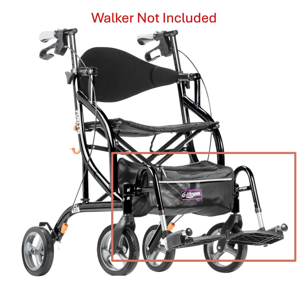 ARGO-Airgo Footrest Assembly (L &R) for Airgo Fusion F18, F20 & F23 Side Folding Rollator and Transport Chair
