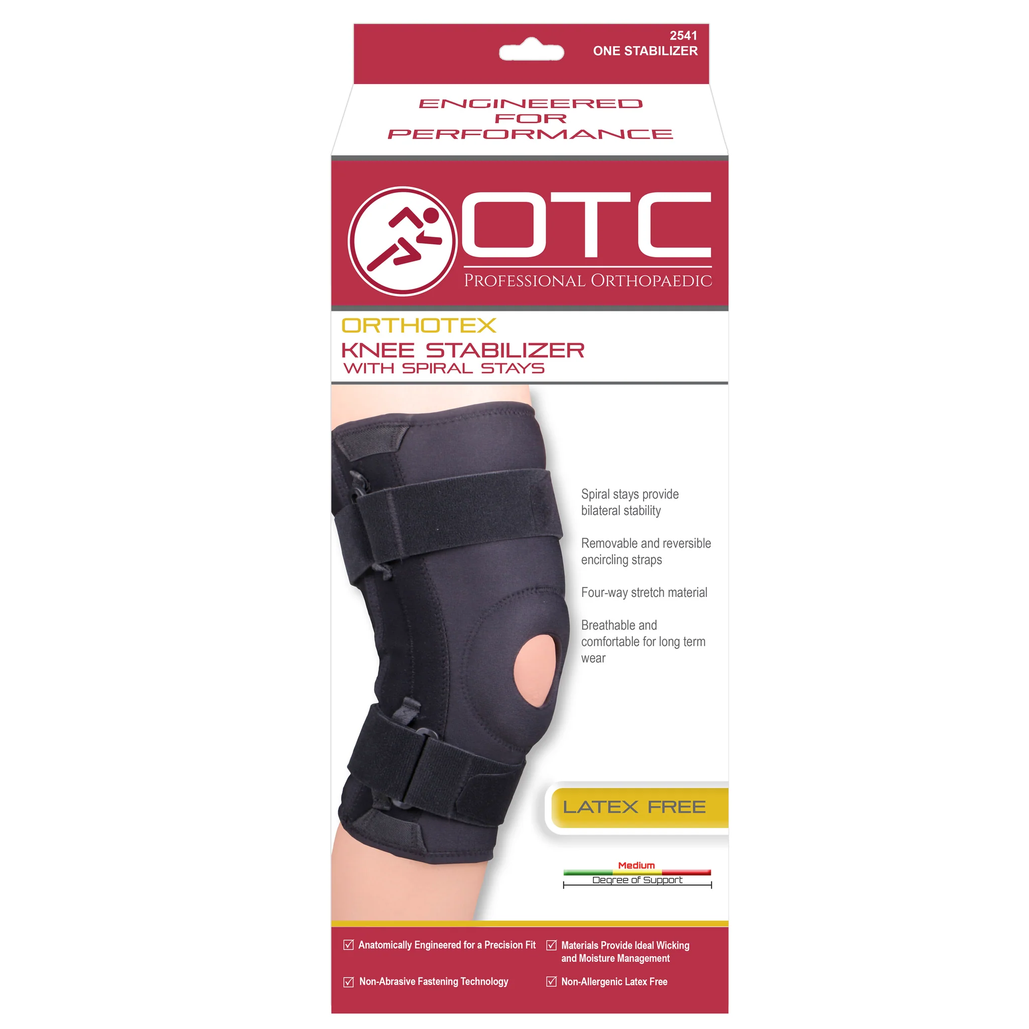OTC - Airway Surgical Orthotex Knee Stabilizer-Spiral Stays
