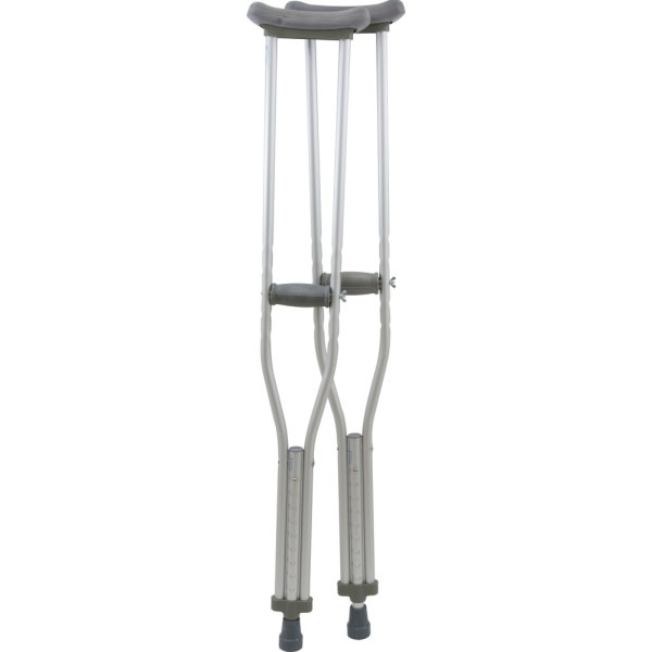 PRB - Probasics PROBASICS High Quality Adult Aluminum Crutches Adjustable 5'2" - 5'10"
